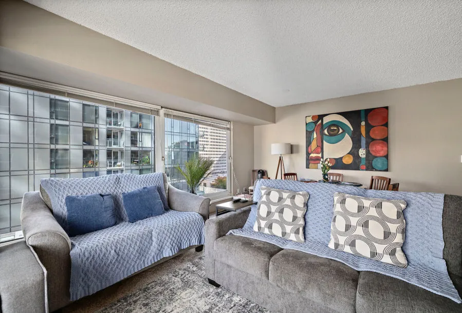 Pike Place condo bedroom in downtown Seattle